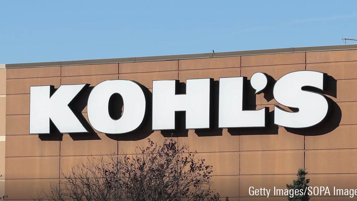 Kohl's logo sign displayed on building.
